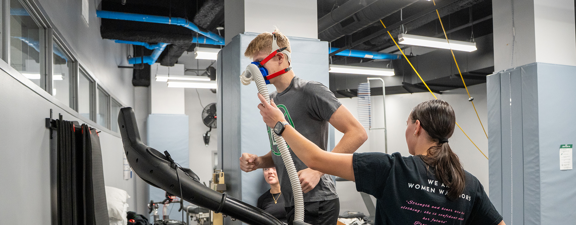 Students conducting VO2 Max testing