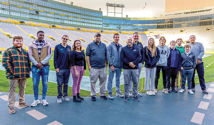 Sport Management Students at Lambeau Field