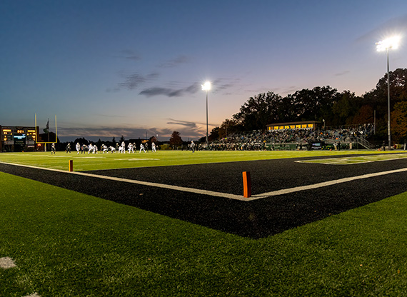 Image of Raabe Stadium and football field at Wisconsin Lutheran College