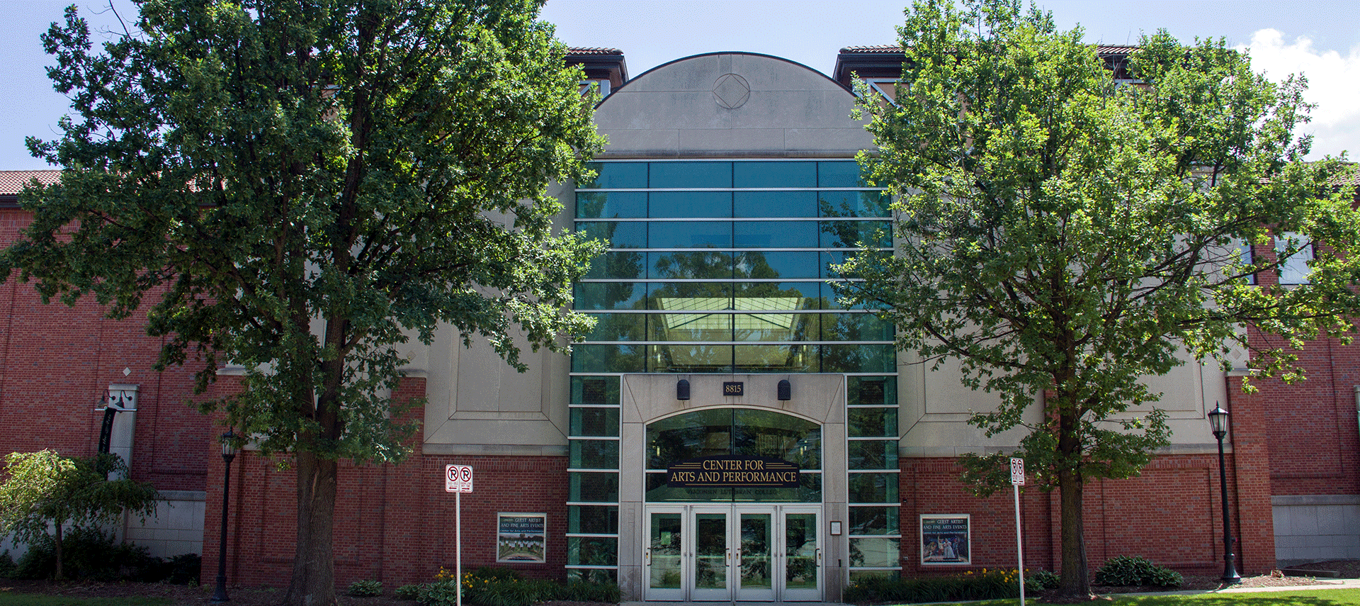 Exterior of Center for Arts and Performance