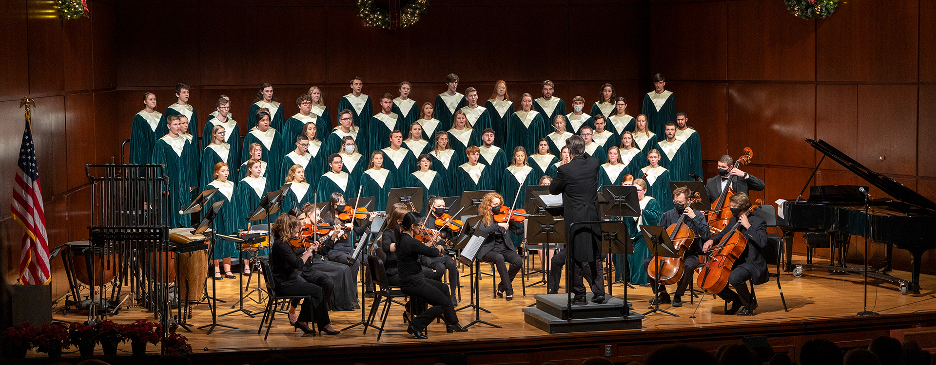 Choir performing in Christmas Festival Concert