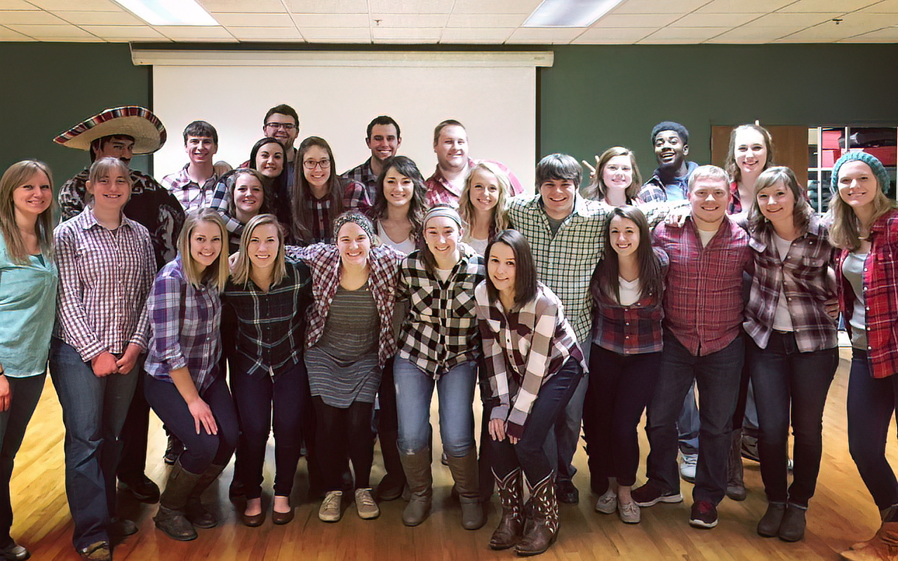 Katy with a group of students at WLC