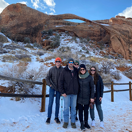 Family at Arches National Park