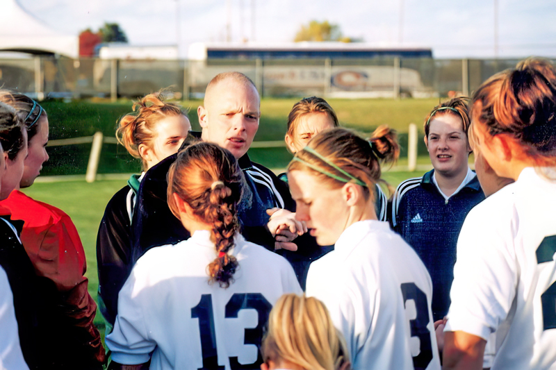 Coaching soccer