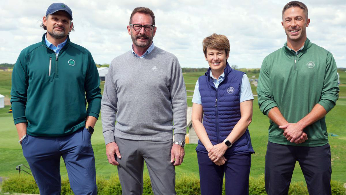 Staff members at golf course